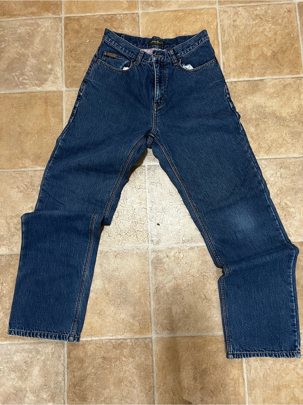 Eddie Bauer Dark Blue Straight Leg Jeans